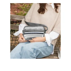 LeSportsac Striped Cube Crossbody Handbags