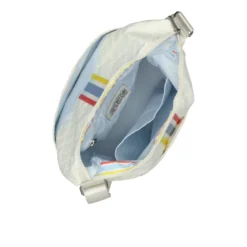 LeSportsac AEC Striped Zip Bucket Bag