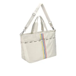 LeSportsac AEC Striped Large Zip Tote Totes