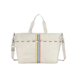 LeSportsac AEC Striped Large Zip Tote Totes