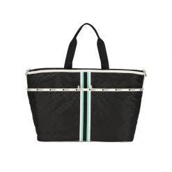 LeSportsac New Arrivals AEC Striped Large Zip Tote