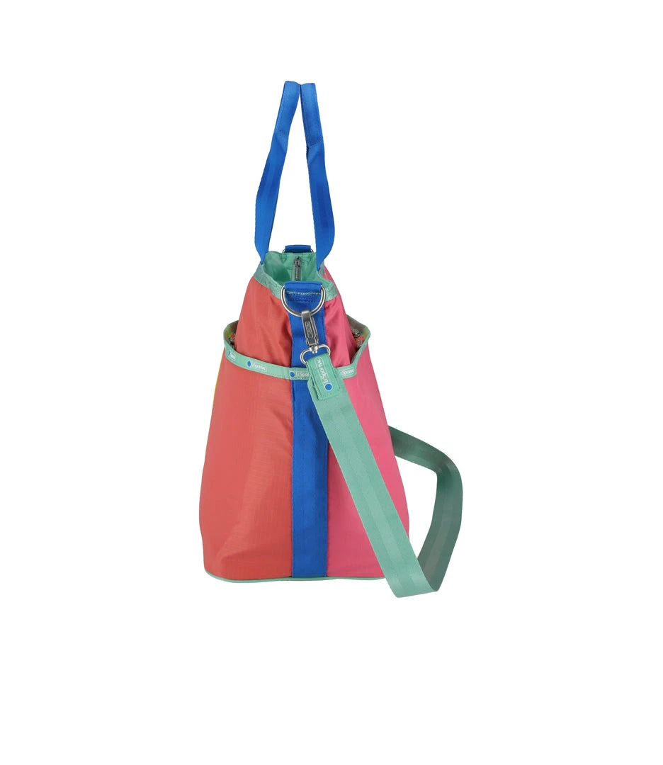 LeSportsac AEC Striped Large Zip Tote 5 LeSportsac AEC Striped Large Zip Tote