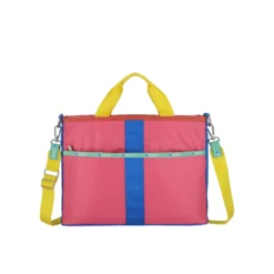 LeSportsac AEC Striped Laptop Tote