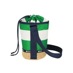 LeSportsac Raffia Drawstring Bag